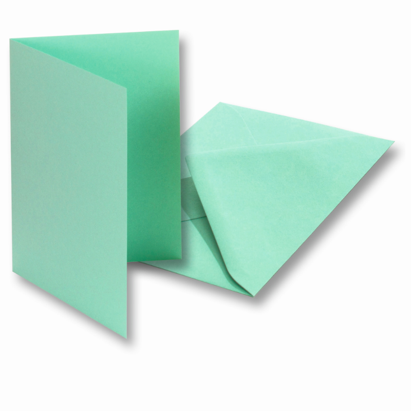Folia meghívókártya 10,5cmx15cm menta 5db