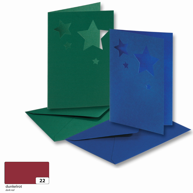Folia meghívókártya 10,8x15,5cm s.piros