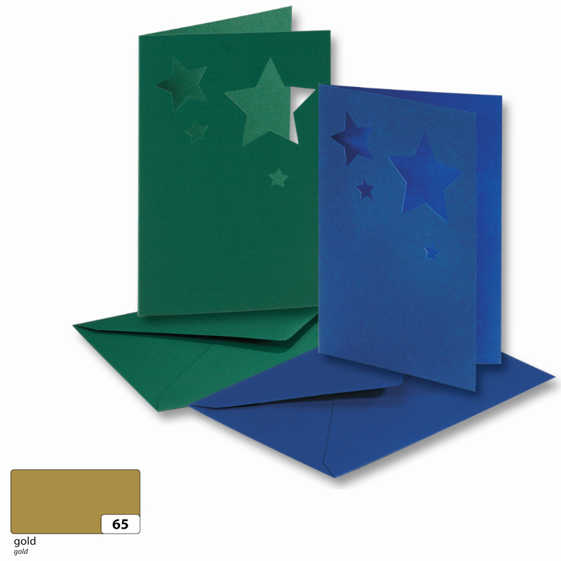 Folia meghívókártya 10,8x15,5cm arany csillogó