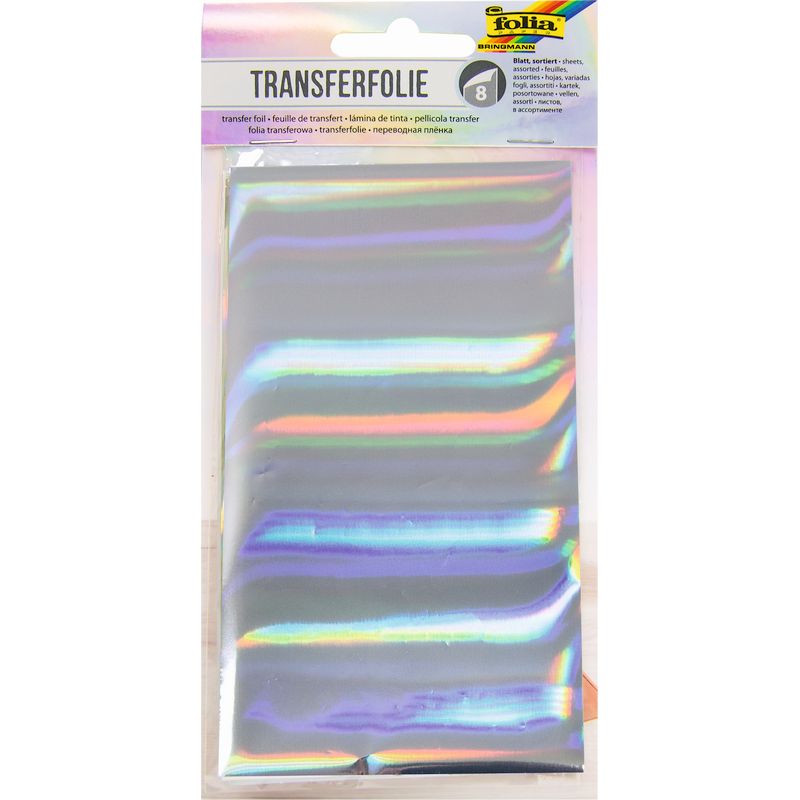 Folia transzferfólia csomag 9X16cm 8db-os vegyes szín