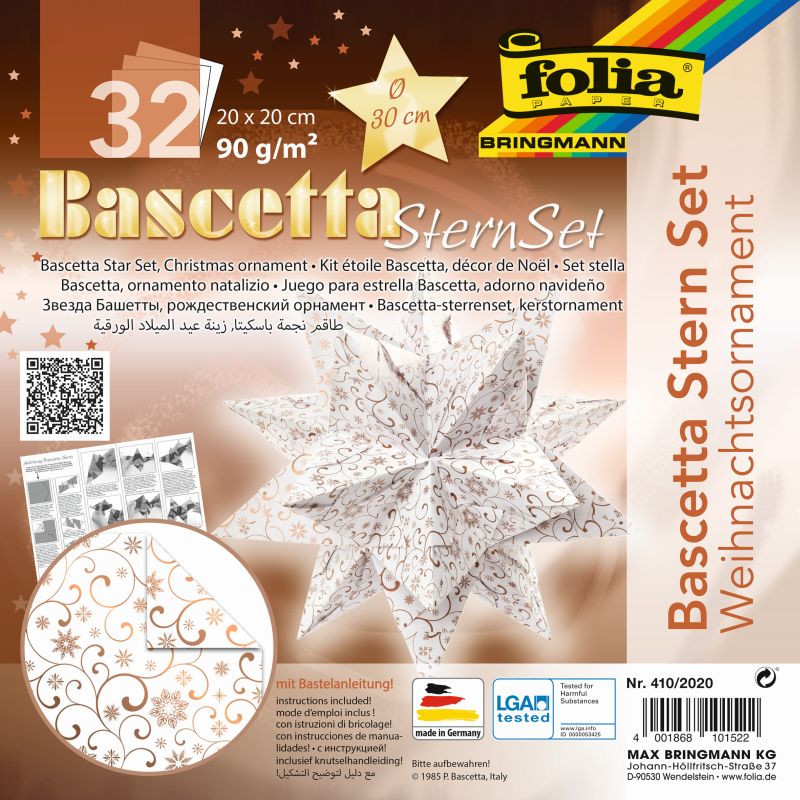 Folia csillagkészítő papír 20x20cm 32ív 