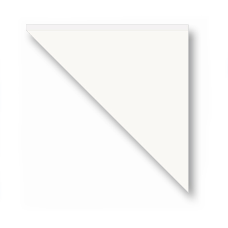 Folia papírtasak szett 17x17cm háromszöv forma 20db-os fehér