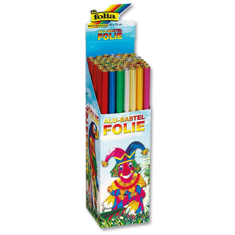 Folia alufólia display 50 tekercs 50x78cm kétoldalas laminált