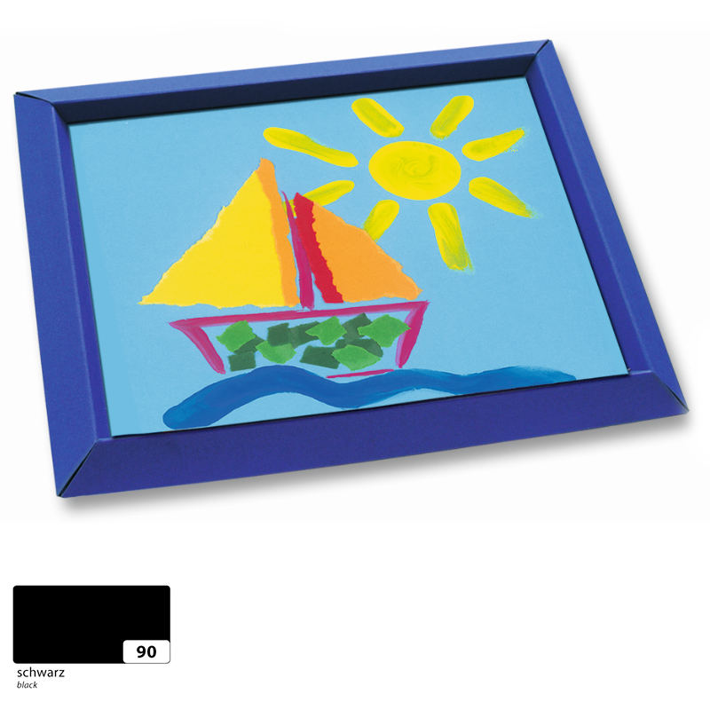 Folia képkeret 24,5x18,5cm fekete