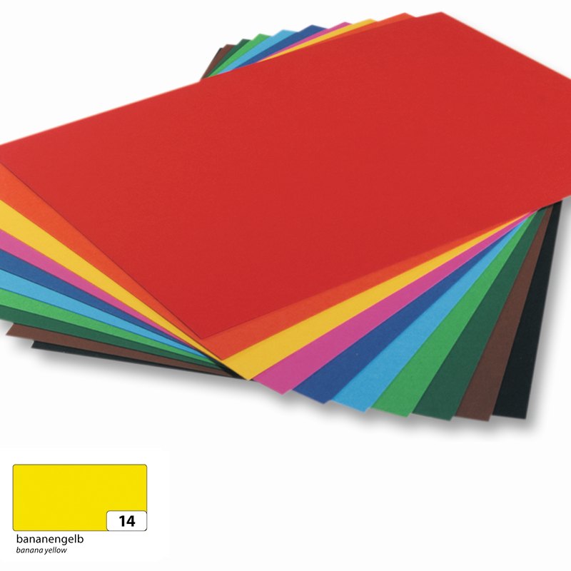 Folia dekorációs karton A3 130g 50ív banánsárga