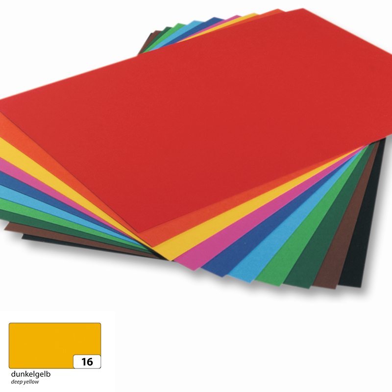 Folia dekorációs karton A3 130g 50ív sötét sárga