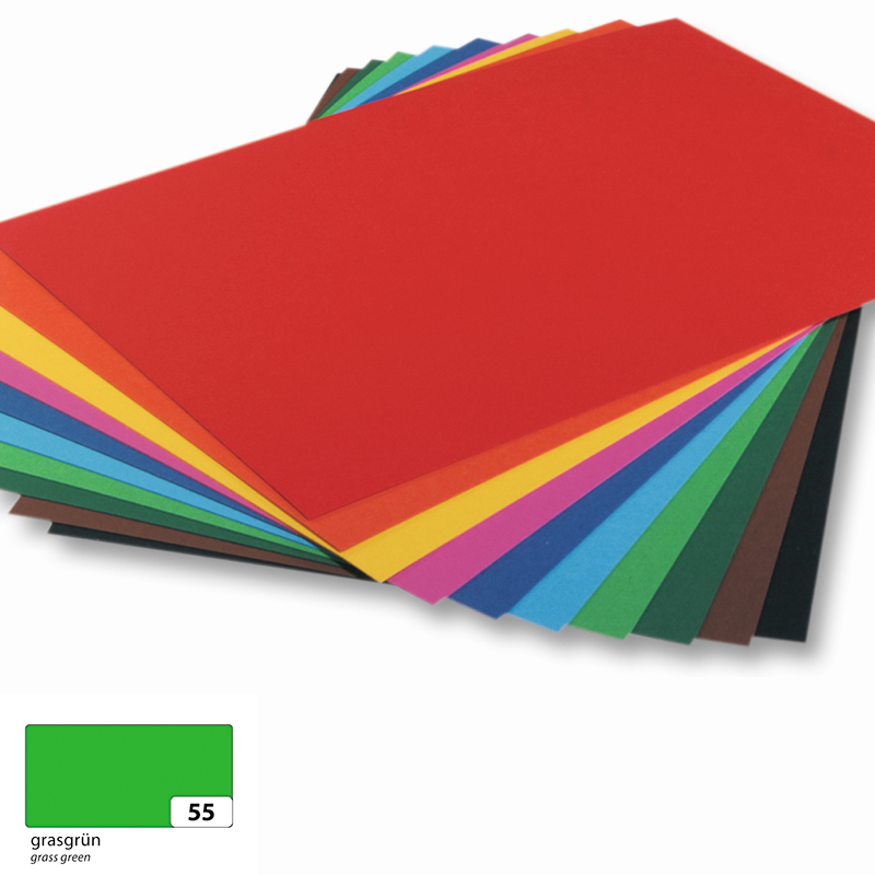 Folia dekorációs karton A3 130g 50ív fű zöld
