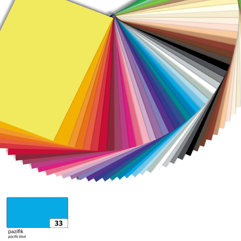 Folia dekorációs karton 50x70cm 130gr 10ív tengerkék