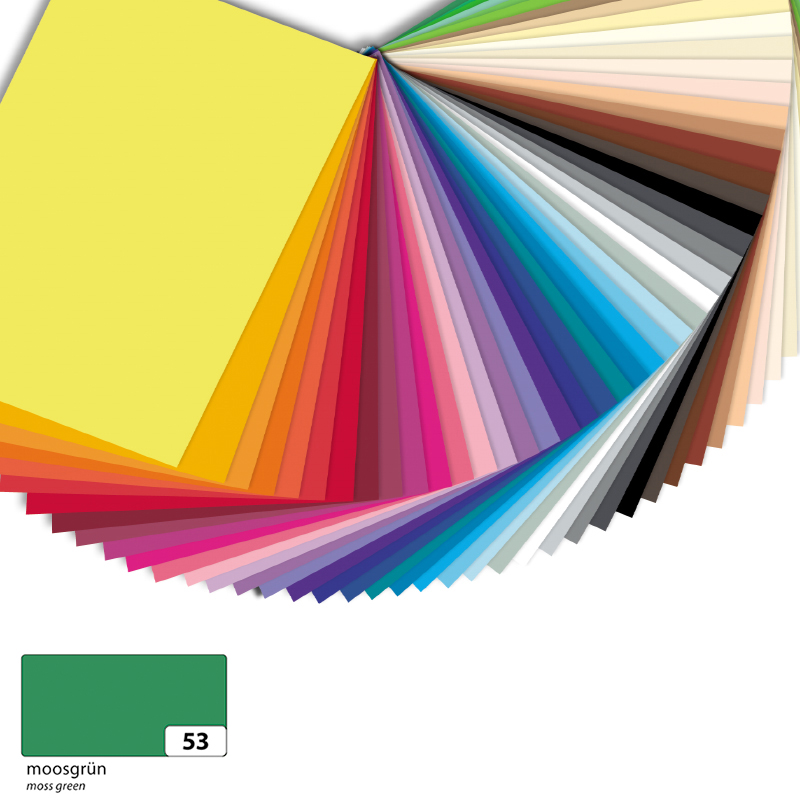 Folia dekorációs karton 50x70cm 130gr 10ív zöld