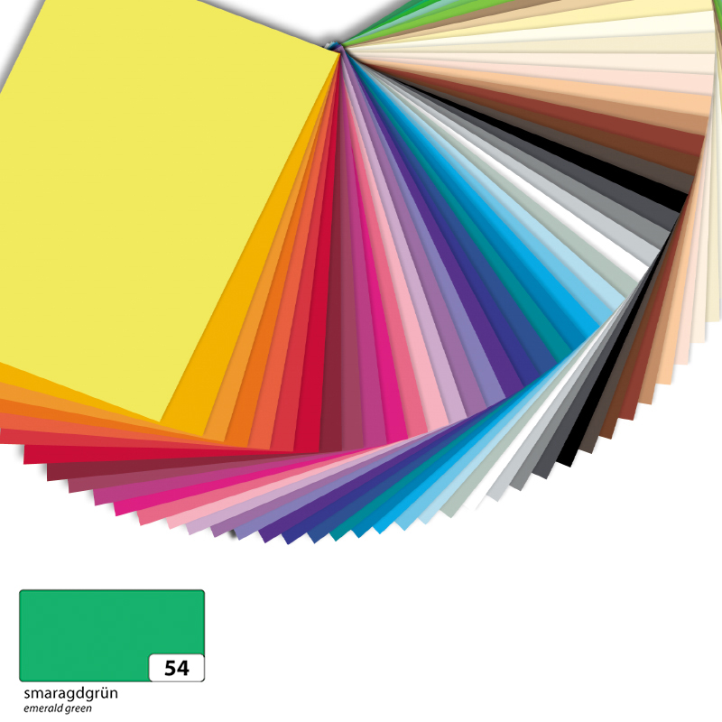 Folia dekorációs karton 50x70cm 130gr 10ív smaragd