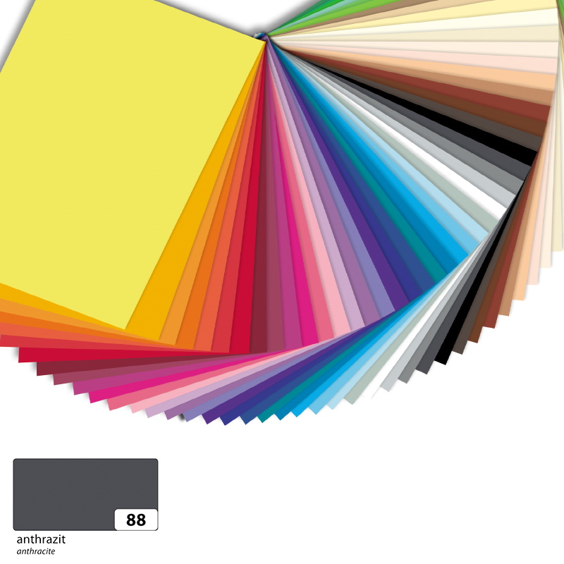 Folia dekorációs karton 50x70cm 130gr 10ív antracit