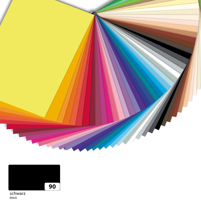 Folia dekorációs karton 50x70cm 130gr 10ív fekete