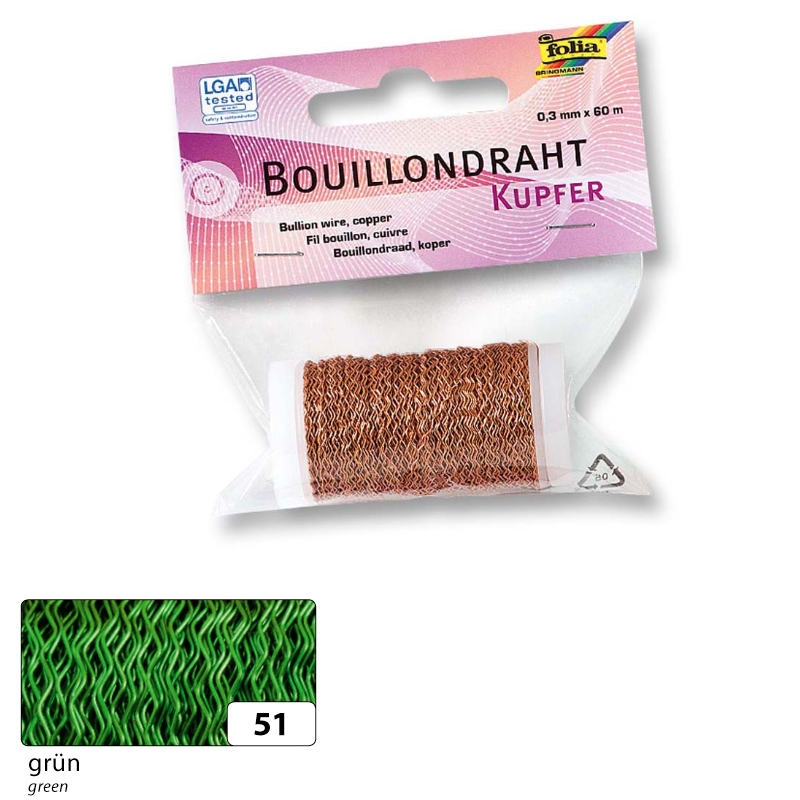 Folia aluminium huzal 0,3mmx60m zöld tekercs
