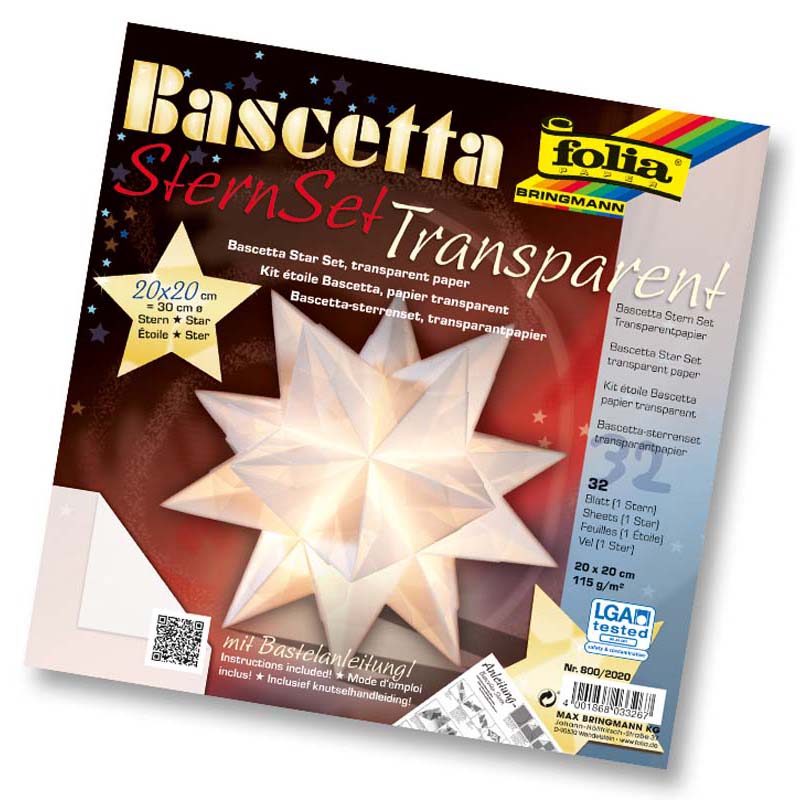 Folia színes transzparens papír csík 14x24cm 10ív