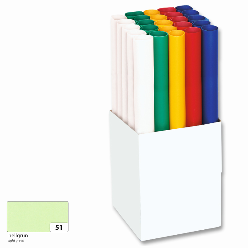 Folia színes transzparens papír 50,5x70cm 5 tekercs világoszöld