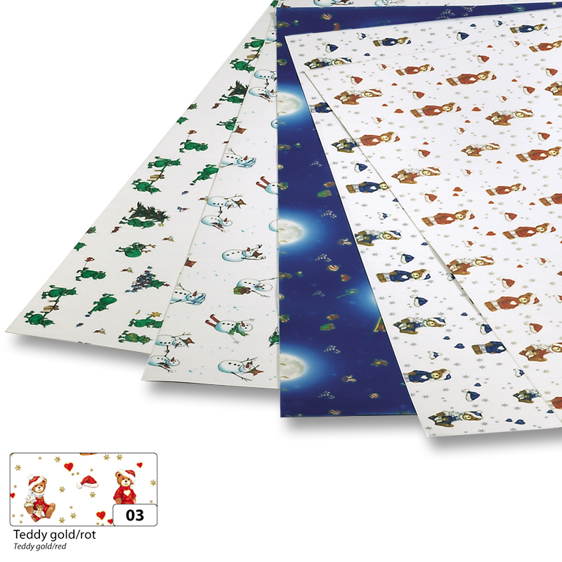 Folia színes transzparens papír 50,5x70cm 5 tekercs arany