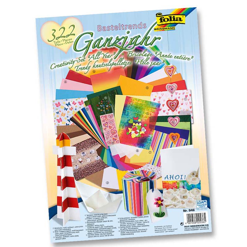 Folia papír készlet kreatív csomag322dbáltalános