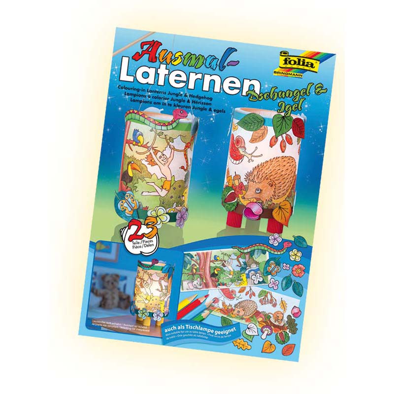 Folia lámpás színező készítő dzsungel/süni