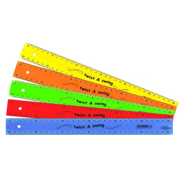 Standardgraph iskolai flexibilis vonalzó 30cm Twist&swing balkezes