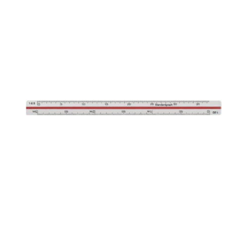 Standardgraph műszaki vonalzó aluminium 15cm ezüst