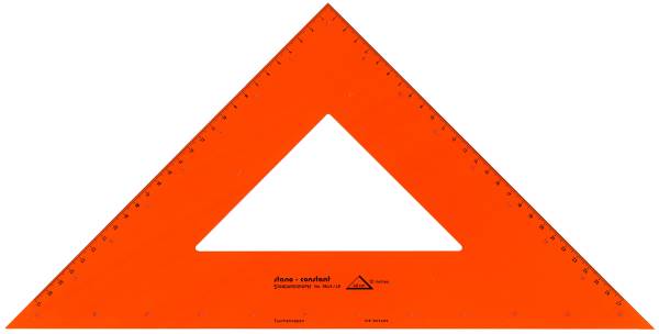 Standardgraph műszaki vonalzó műanyag 45fok 30cm-es